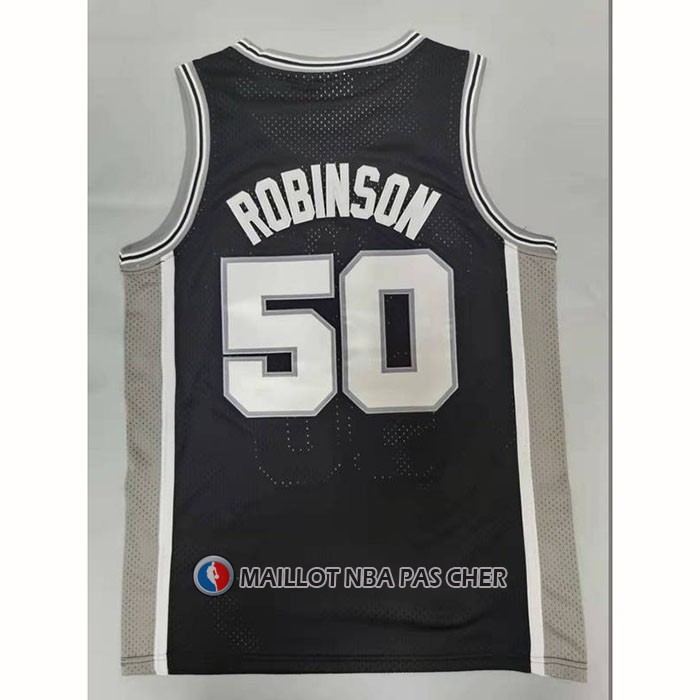 Maillot San Antonio Spurs David Robinson NO 50 Mitchell & Ness 1998-99 Noir